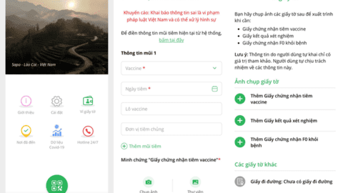 App PC-COVID cập nhật tính năng tự khai kết quả xét nghiệm trên mục ‘Ví giấy tờ’