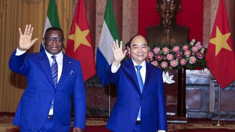 Tổng thống Sierra Leone và phu nhân kết thúc chuyến thăm Việt Nam