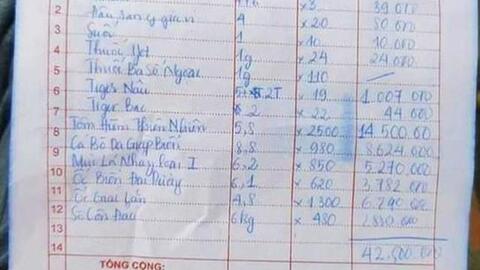 22 người ăn hải sản hết 42 triệu đồng: Khách hàng nói gì về kết quả trích xuất camera?