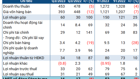 ADS tăng 49% lãi sau thuế quý 3, thực hiện 72% kế hoạch lợi nhuận sau 9 tháng