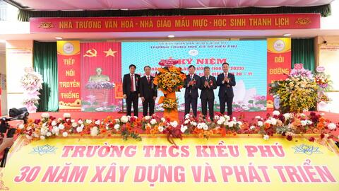 Trường THCS Kiều Phú kỷ niệm 30 thành lập