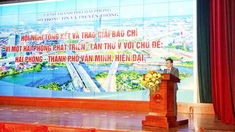 Trao Giải Báo chí “Vì một Hải Phòng phát triển” lần thứ V