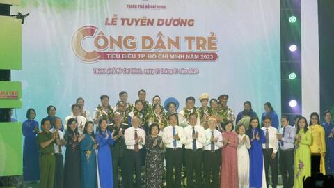 Vinh danh công dân trẻ tiêu biểu TP Hồ Chí Minh năm 2023