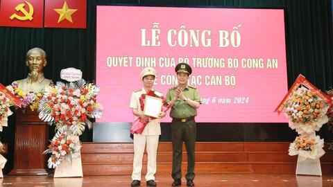 Phó Cục trưởng Cục An ninh đối ngoại được điều động làm Giám đốc Công an  Hà Tĩnh