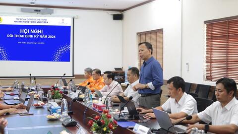 Nhiệt điện Vĩnh Tân 4: Phát huy dân chủ cơ sở tại Hội nghị đối thoại định kỳ