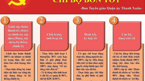 Mô hình điểm xây dựng Đảng bộ, chi bộ “4 tốt”