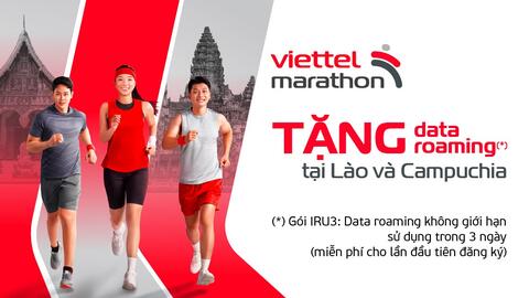 Viettel tặng data roaming cho vận động viên tham gia giải chạy Viettel Marathon 2024