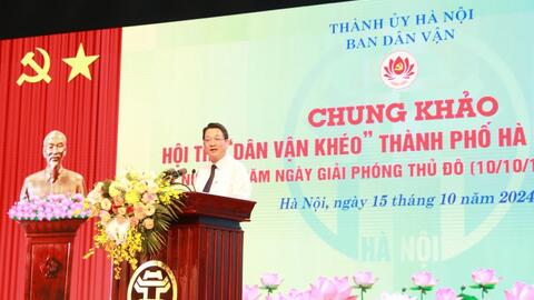 6 đội xuất sắc tranh tài chung khảo Dân vận khéo TP Hà Nội