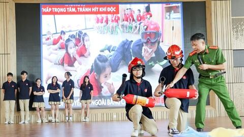 Tập huấn kỹ năng phòng cháy chữa cháy tại các trường học