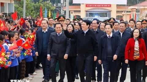 Chủ tịch nước Lương Cường phát động Tết trồng cây tại Lạng Sơn