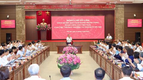 Hà Nội phải có bước chuyển mạnh mẽ, dẫn dắt phát triển cả nước