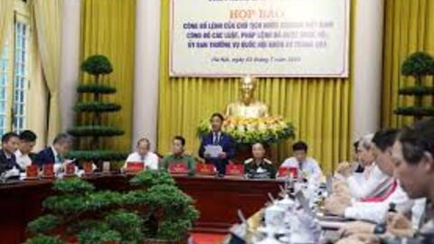 Công bố lệnh của Chủ tịch nước về các luật và pháp lệnh