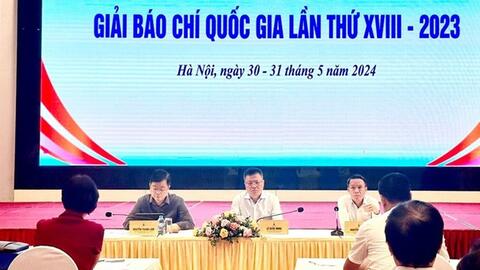 Giải Báo chí quốc gia có 165 tác phẩm vào chung khảo