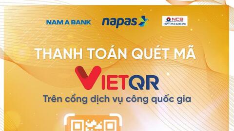 Quét mã VietQR dễ dàng thanh toán trực tuyến dịch vụ công