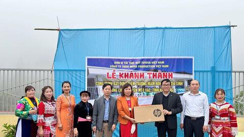 Quỹ Toyota Việt Nam hỗ trợ xây dựng điểm trường cho trẻ em vùng cao tỉnh Hà Giang