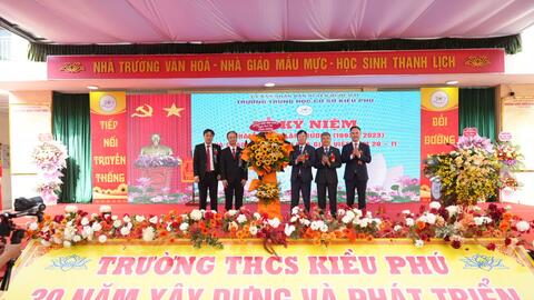 Trường THCS Kiều Phú kỷ niệm 30 thành lập