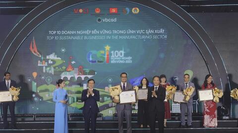 Nestlé Việt Nam dẫn đầu trong Top 100 doanh nghiệp bền vững năm 2023