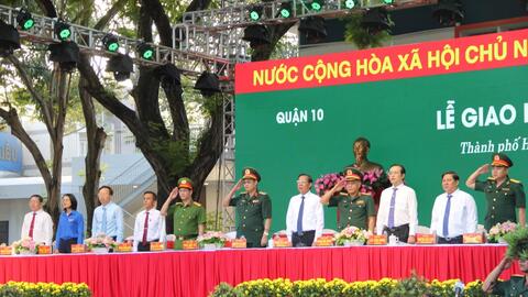 Tuổi trẻ TP HCM tự hào lên đường thực hiện nghĩa vụ thiêng liêng