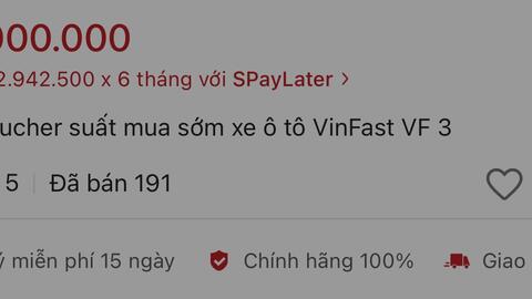 Sau 1 tháng mở bán trên Shopee, VinFast VF 3 bán được bao nhiêu chiếc?