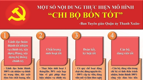 Mô hình điểm xây dựng Đảng bộ, chi bộ “4 tốt”