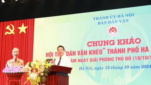 6 đội xuất sắc tranh tài chung khảo Dân vận khéo TP Hà Nội