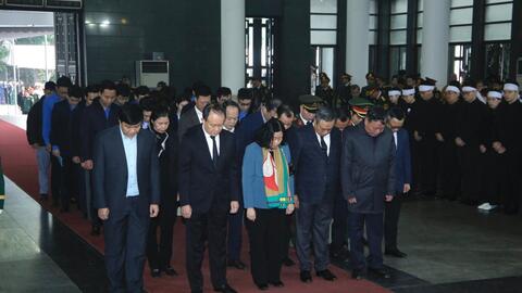 Đoàn đại biểu TP Hà Nội viếng Đại tướng Nguyễn Quyết