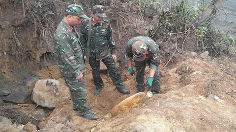 Quảng Trị: Sơ tán dân để phá hủy quả bom chứa 80kg thuốc nổ