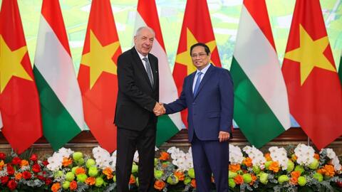 Thủ tướng Phạm Minh Chính hội kiến Tổng thống Hungary