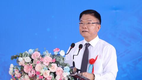 Phó Thủ tướng Lê Thành Long ấn nút khởi công Tổ hợp Thép xanh gần 100.000 tỷ đồng