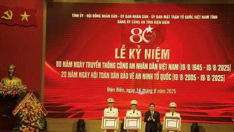 Điện Biên kỷ niệm 80 năm Ngày truyền thống Công an nhân dân