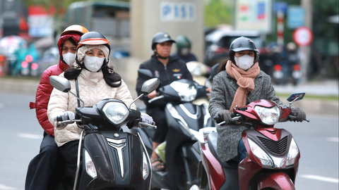 Bắc Bộ trời rét, mưa giảm ở Trung Bộ