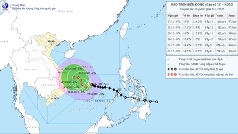 Thủ tướng yêu cầu chủ động triển khai các biện pháp phòng, tránh, ứng phó bão số 15