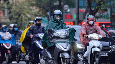 Không khí lạnh gây mưa, rét ở Bắc Bộ; Trung Bộ và Nam Bộ có mưa rào