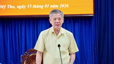 Bí thư Tỉnh ủy Đồng Tháp Ngô Chí Cường kiểm tra công tác chuẩn bị bầu cử