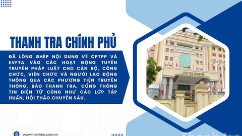 Thanh tra Chính phủ nỗ lực thực thi các hiệp định thương mại tự do trong năm 2025