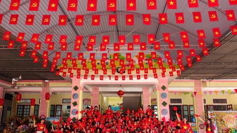 Học sinh Hà Tĩnh sôi nổi thi đua, hướng về Đại hội Đại biểu toàn quốc lần thứ XIV của Đảng