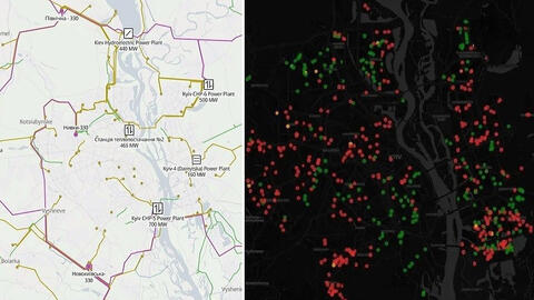 Nga lên sơ đồ cắt điện, khiến Kiev chìm trong bóng tối