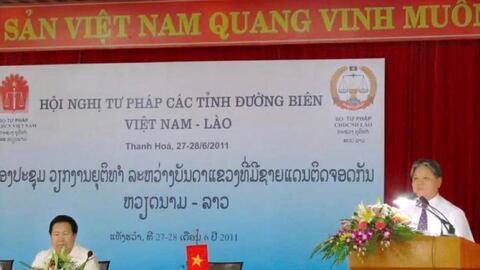 Hội nghị Tư pháp biên giới Việt Nam - Lào: Dấu ấn hợp tác vì đường biên hòa bình, phát triển