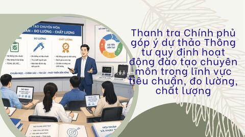Thanh tra Chính phủ góp ý dự thảo Thông tư quy định hoạt động đào tạo chuyên môn trong lĩnh vực tiêu chuẩn, đo lường, chất lượng