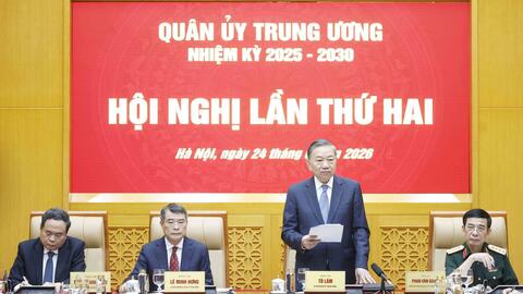 Tổng Bí thư, Chủ tịch nước chủ trì Hội nghị Quân ủy Trung ương nhiệm kỳ 2025 - 2030 lần thứ hai