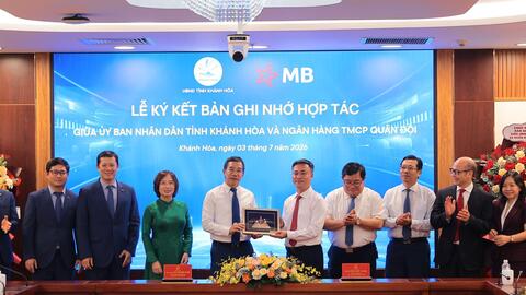 Hợp tác giữa MB và Khánh Hòa: Huy động nguồn lực tài chính, thúc đẩy phát triển các lĩnh vực kinh tế trọng điểm