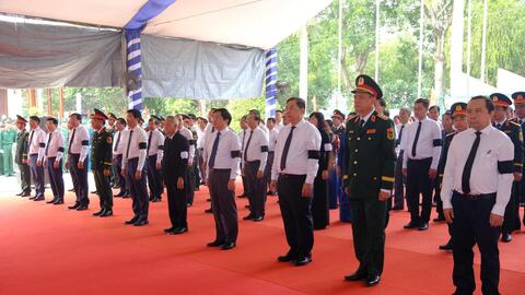 Tây Ninh truy điệu, an táng 173 hài cốt liệt sĩ từ Campuchia