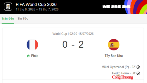 Tây Ban Nha thắng Pháp 2-0, lần thứ hai tiến vào chung kết World Cup