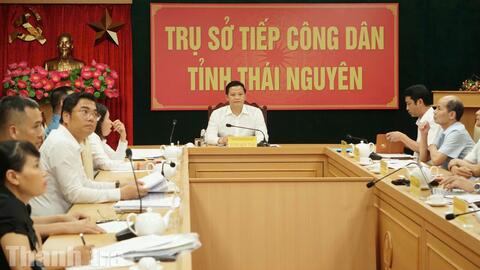 Thái Nguyên: Đẩy mạnh tiếp công dân trực tuyến, tiếp 18 đoàn đông người