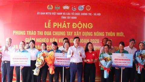 Tây Ninh: Nhiều hoạt động chung tay xây dựng nông thôn mới, giảm nghèo bền vững