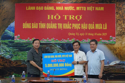 Trung ương hỗ trợ Quảng Trị 5 tỷ đồng khắc phục hậu quả thiên tai