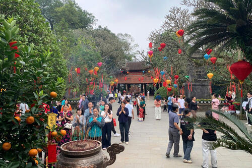 9 ngày Tết, Phú Thọ đón trên 500.000 lượt khách du lịch