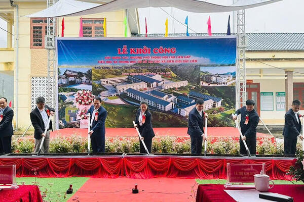 Xây trường nội trú liên cấp: Giải pháp dài hạn cho giáo dục vùng biên
