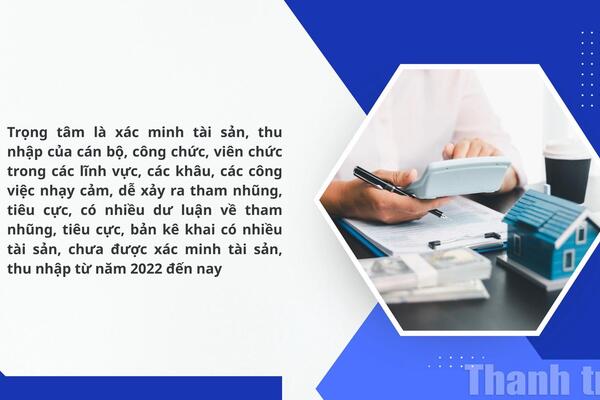Định hướng xây dựng kế hoạch xác minh tài sản, thu nhập năm 2026