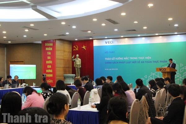 VCCI và các hiệp hội kiến nghị chuyển từ tiền kiểm sang hậu kiểm an toàn thực phẩm